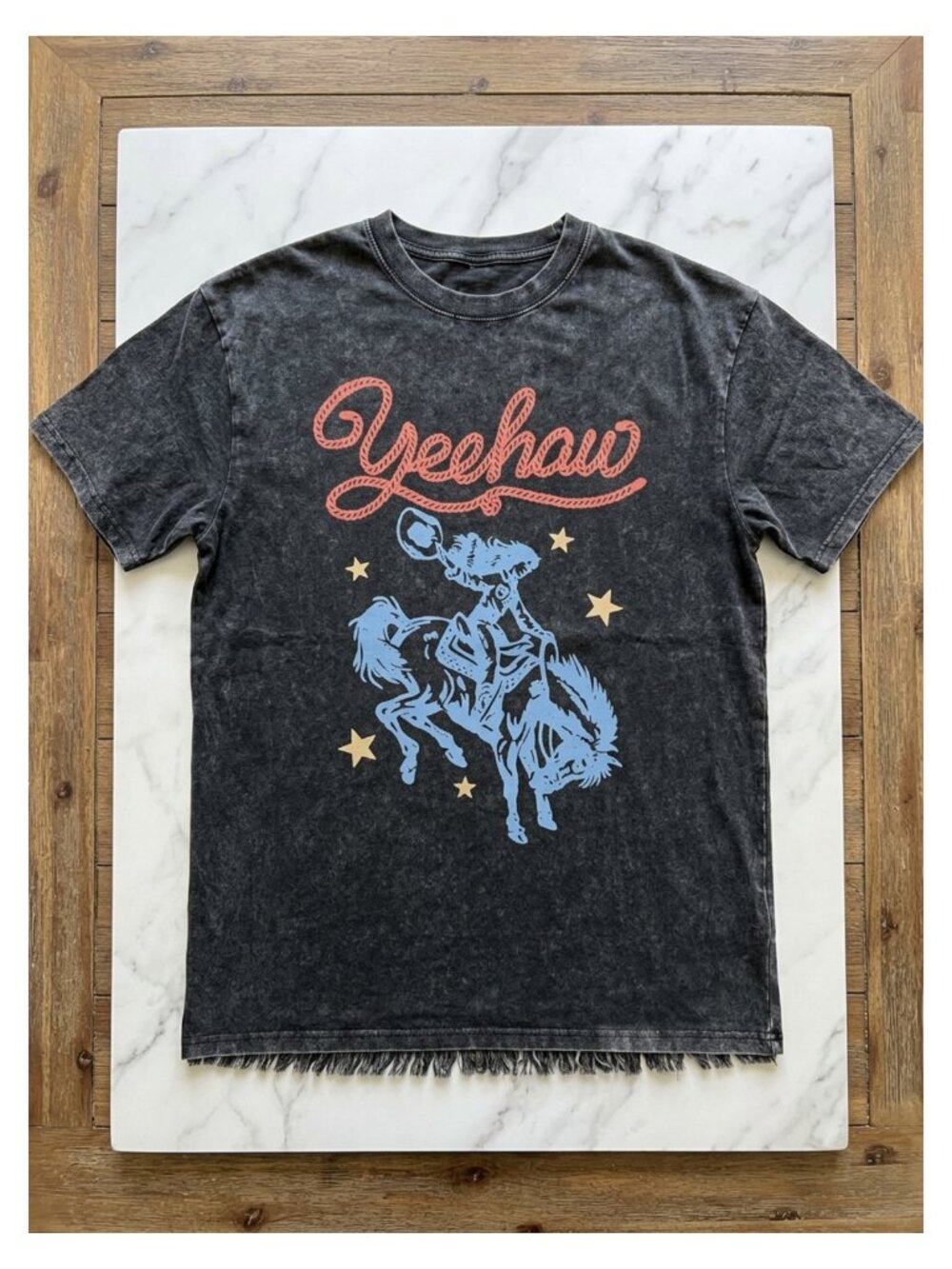 Western Cowgirl Graphic T-Shirt Oversized Vintage Rodeo Concert Tee